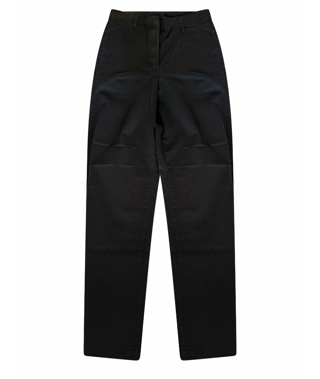 CALVIN KLEIN Черные хлопковые брюки широкие, фото 1