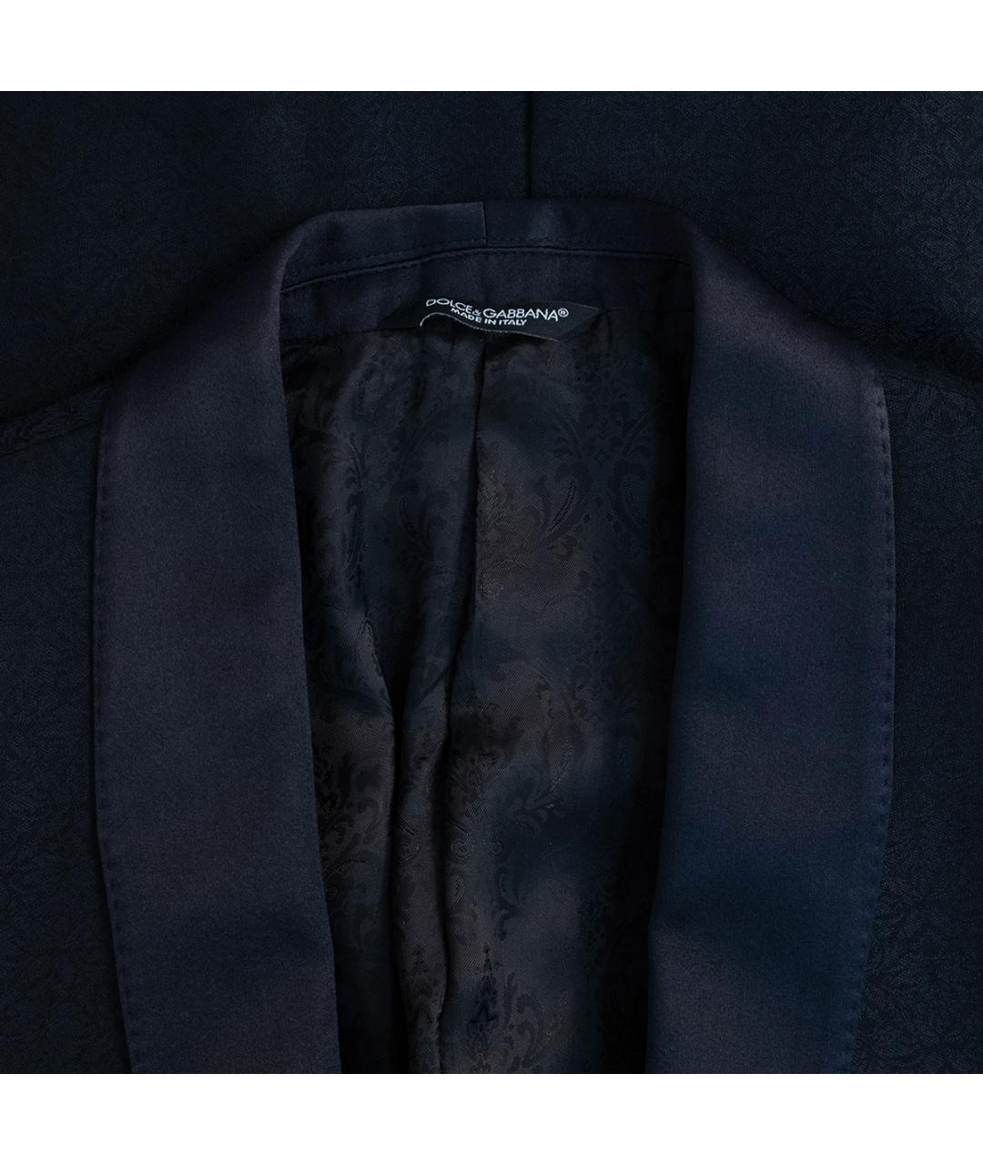 DOLCE&GABBANA Темно-синий классический костюм, фото 6