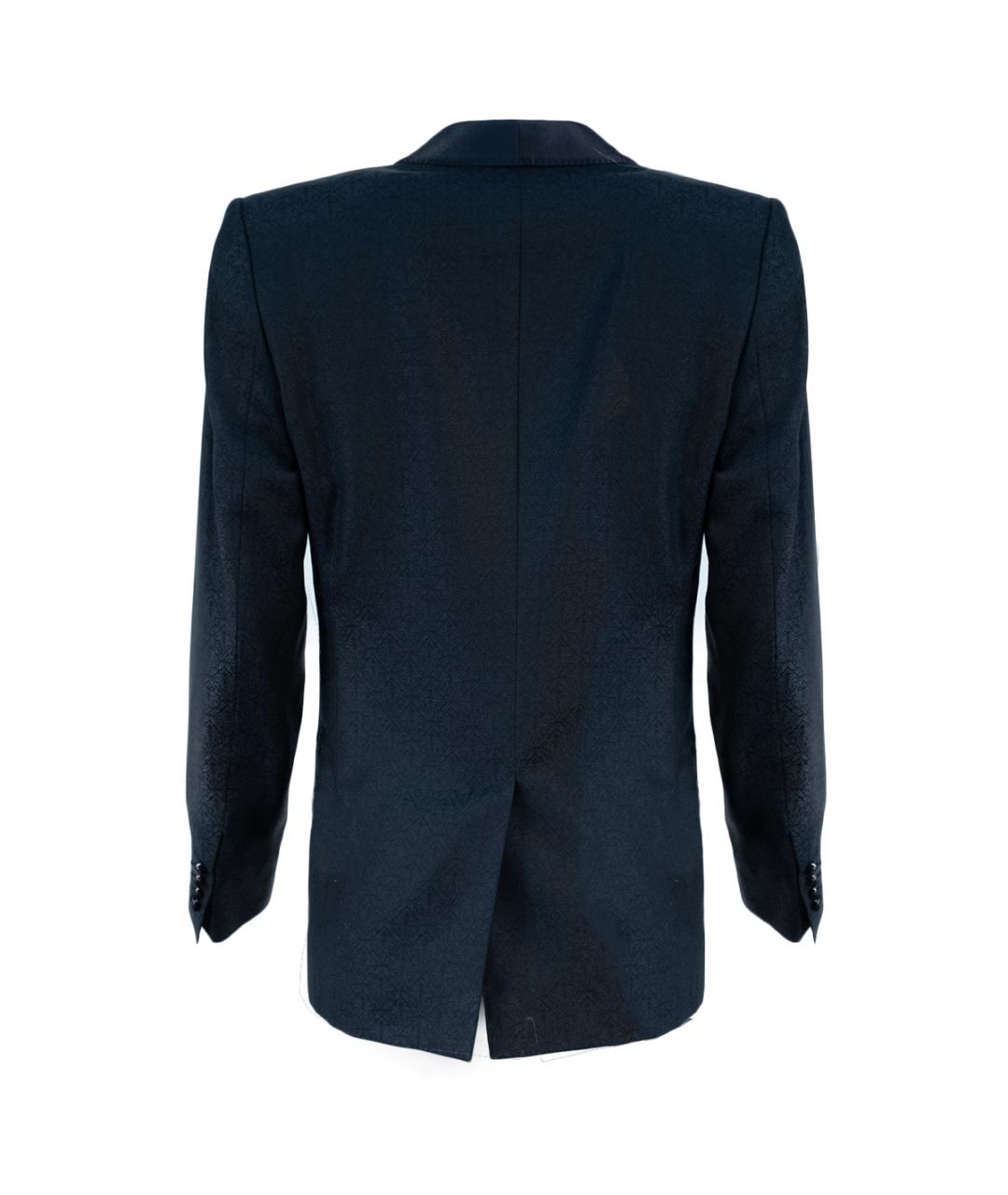 DOLCE&GABBANA Темно-синий классический костюм, фото 3