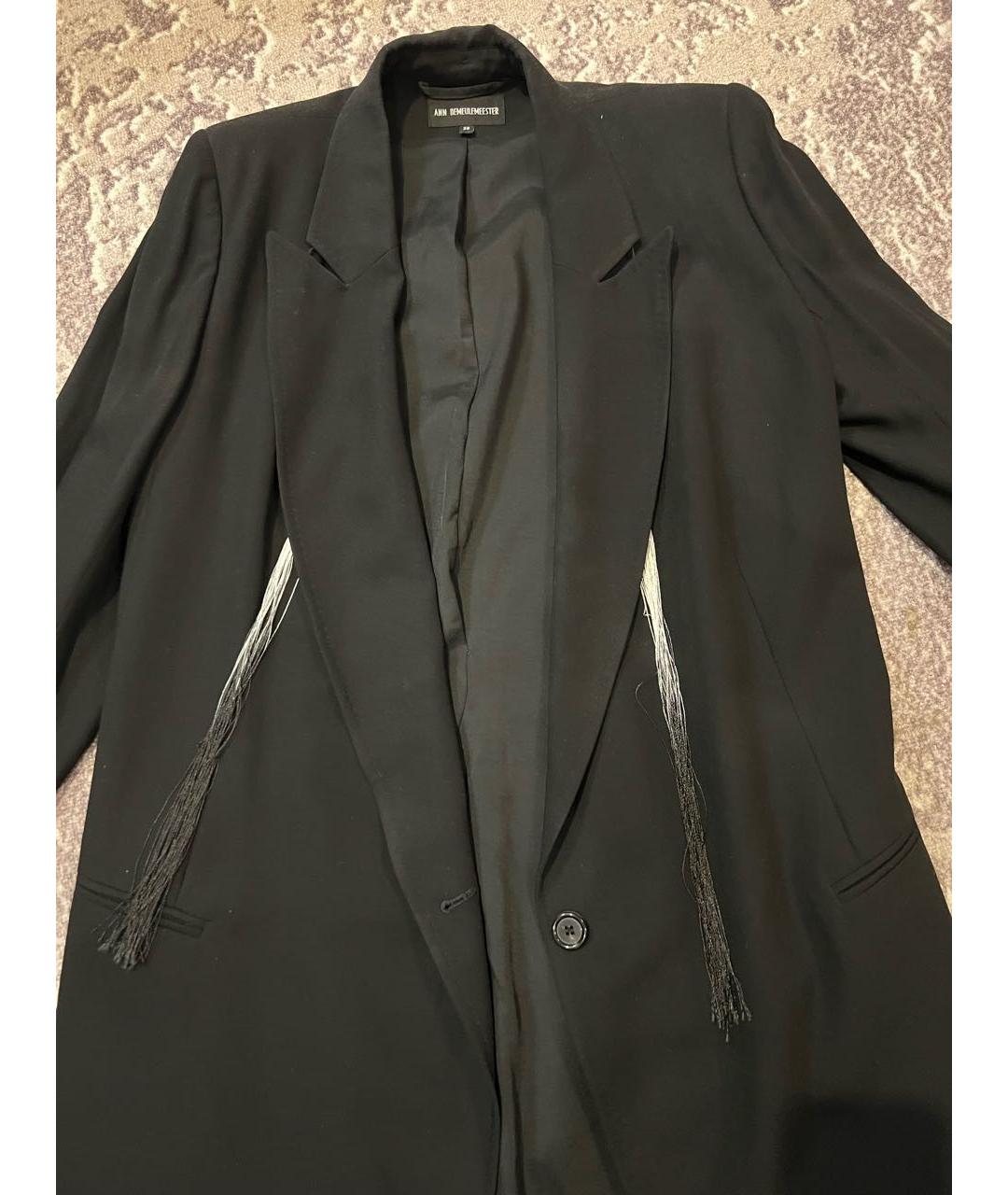 ANN DEMEULEMEESTER Черный жакет/пиджак, фото 2