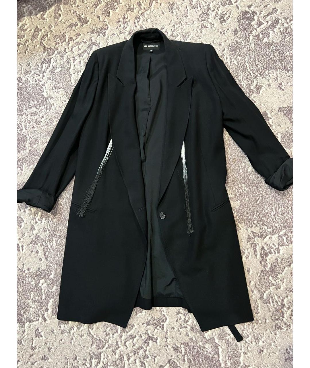 ANN DEMEULEMEESTER Черный жакет/пиджак, фото 5