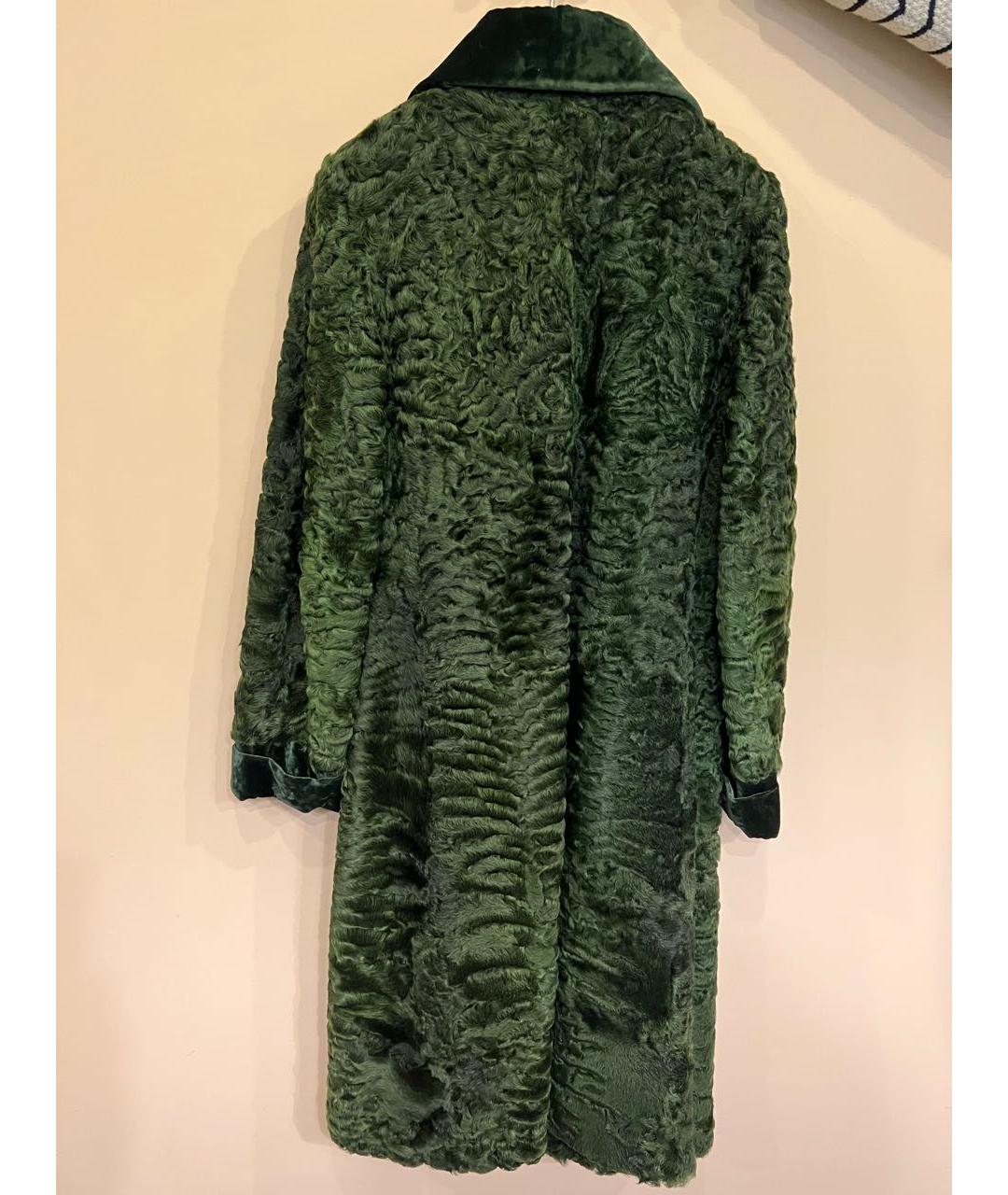 ETRO Зеленая меховая шуба, фото 2