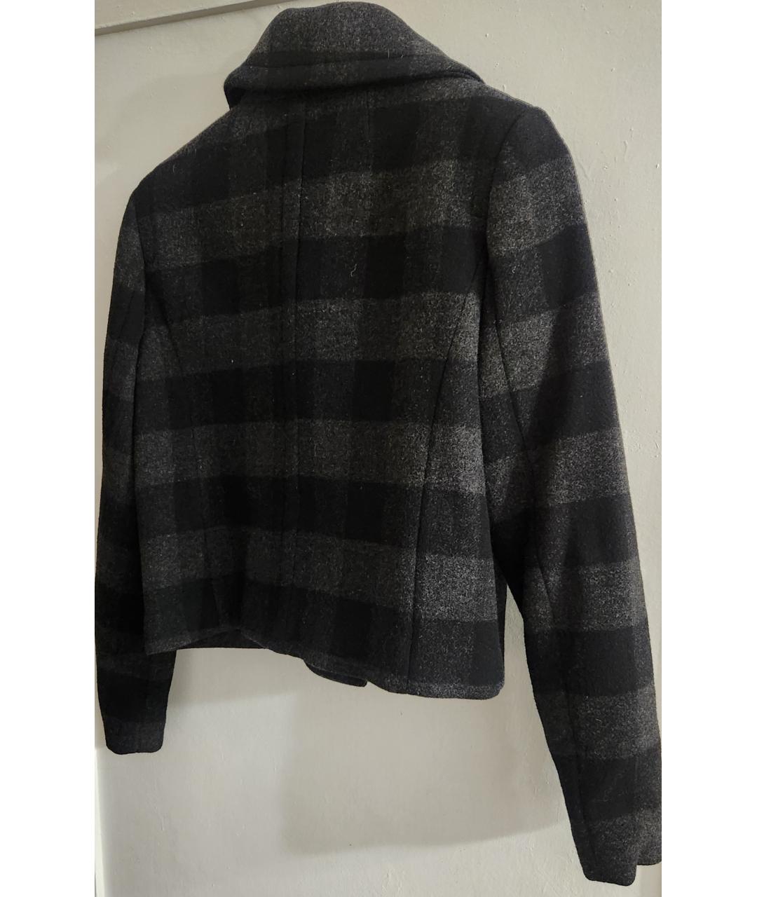 MICHAEL KORS Серое шерстяное пальто, фото 2