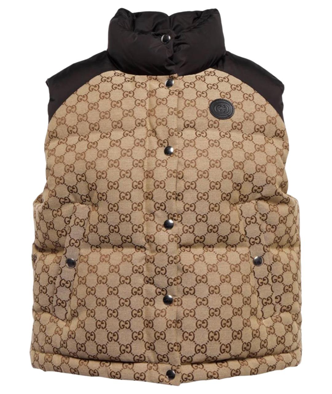 GUCCI Коричневый жилет, фото 1