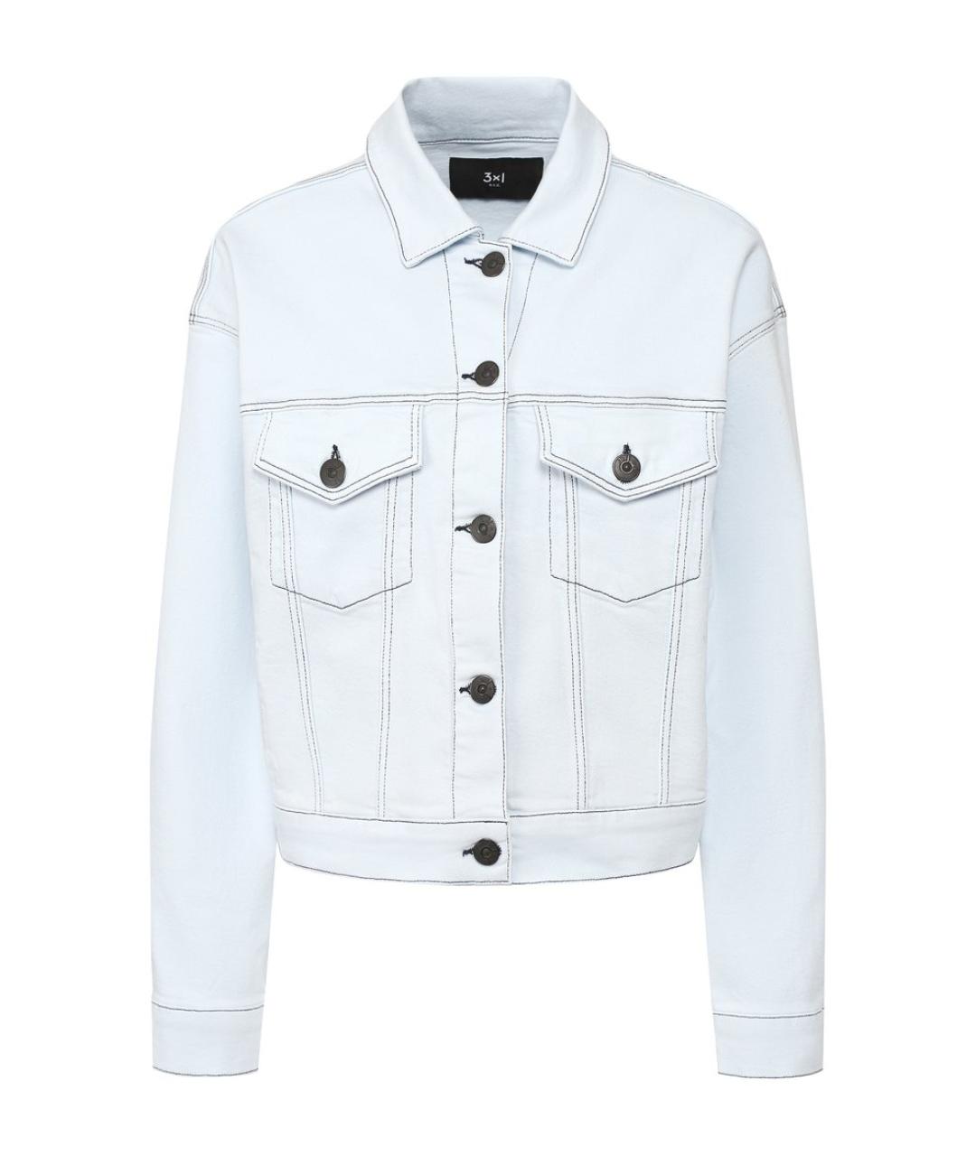 3X1 Голубая деним куртка, фото 1