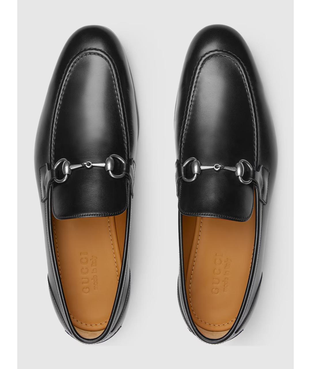GUCCI Черные кожаные лоферы, фото 6