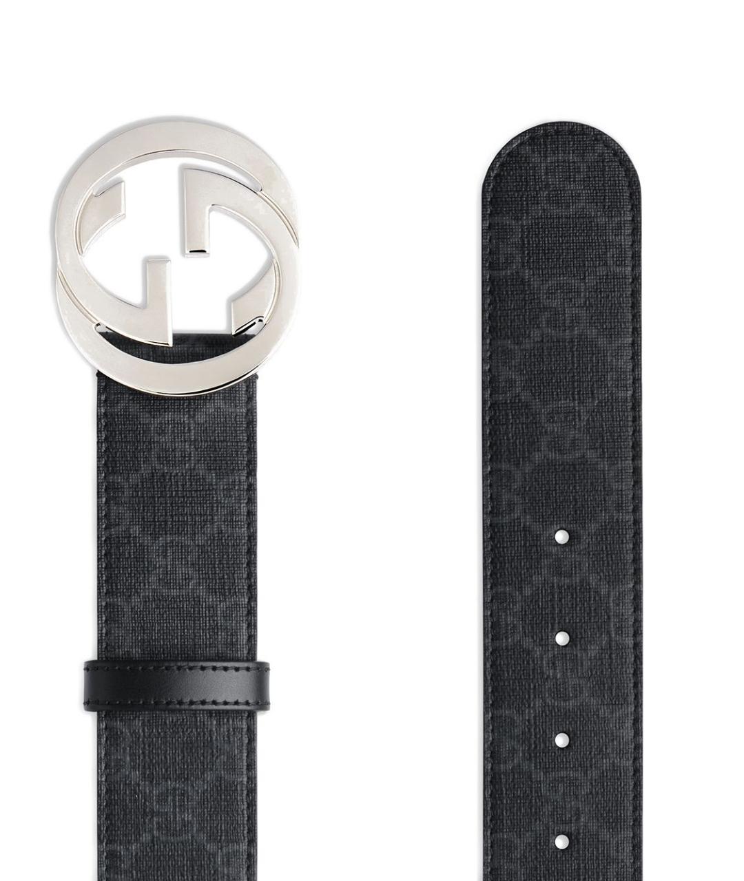 GUCCI Черный ремень, фото 2