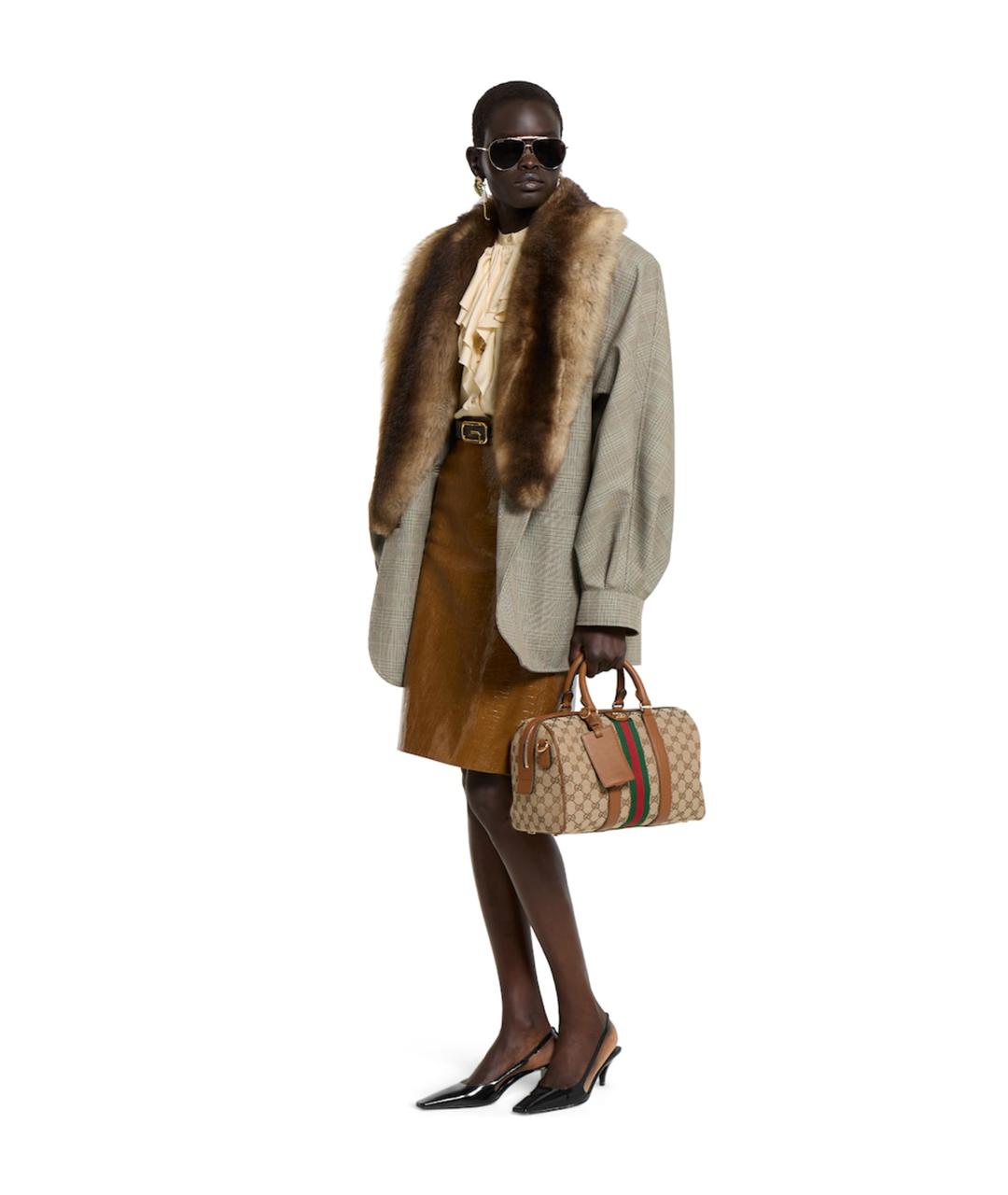 GUCCI Коричневая дорожная/спортивная сумка, фото 2