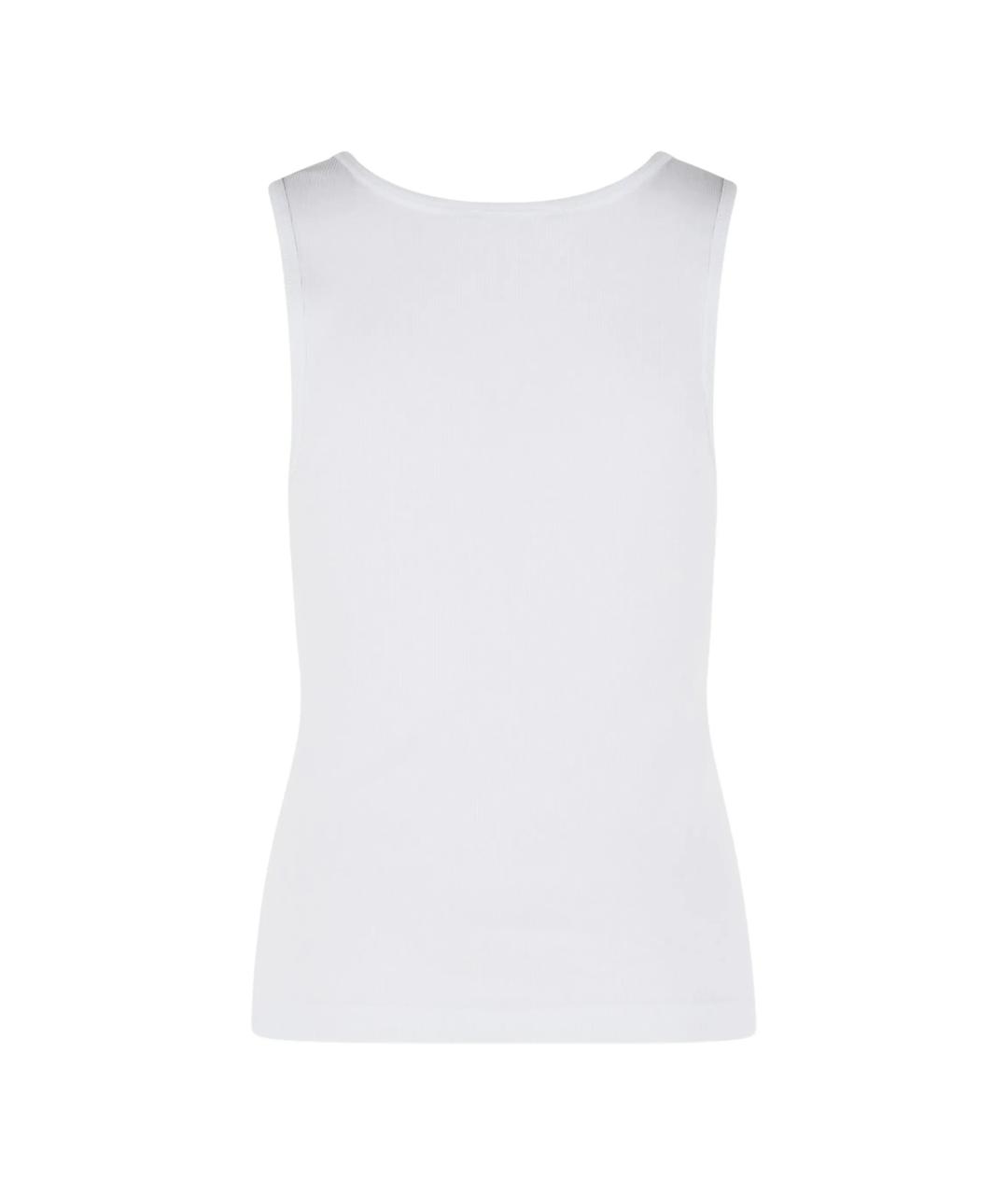 DOLCE&GABBANA Белая хлопковая майка, фото 2