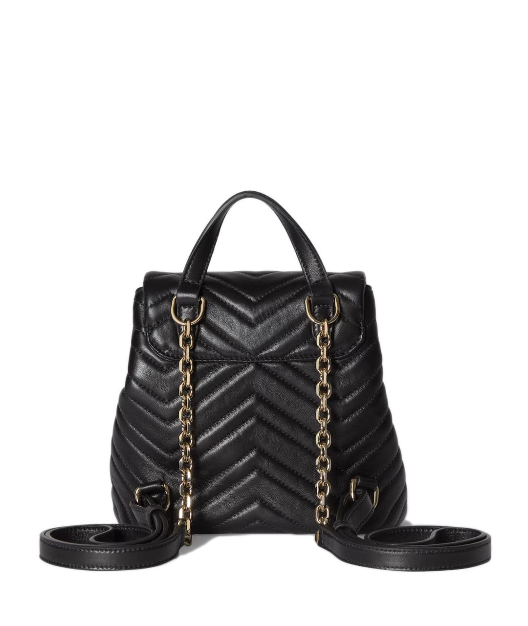 GUCCI Черный кожаный рюкзак, фото 7