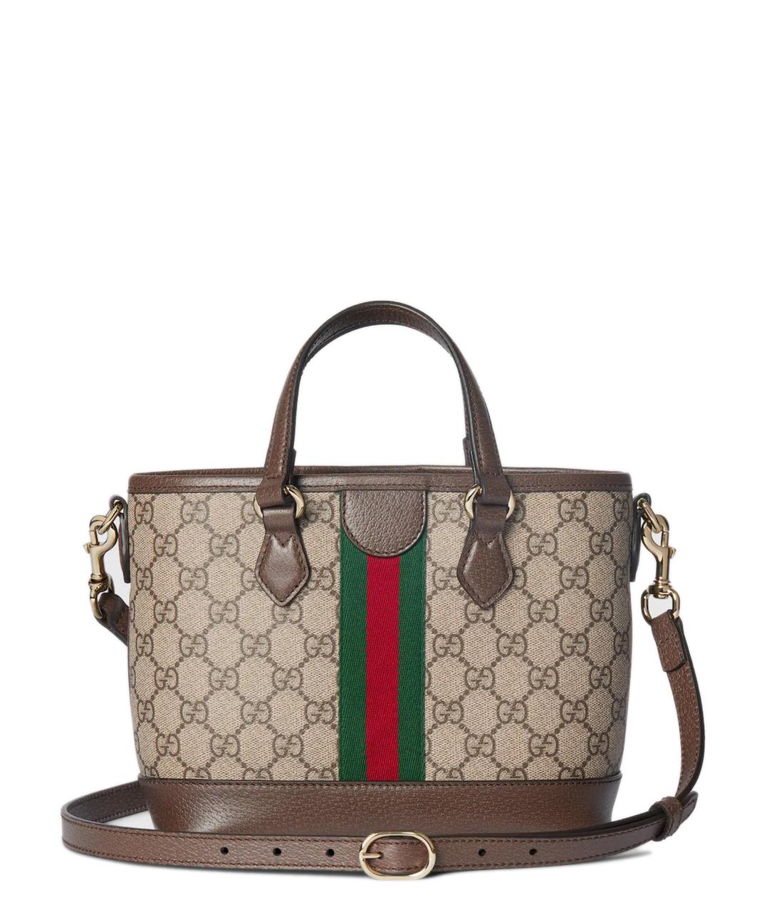 GUCCI Бежевая сумка тоут, фото 6