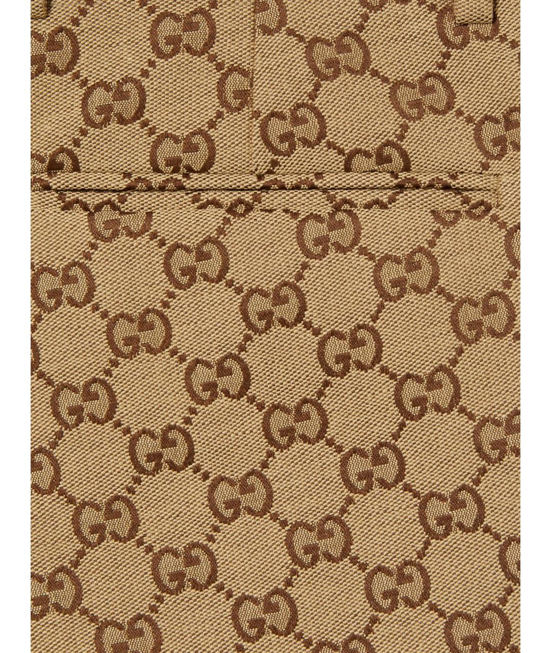 GUCCI Бежевые хлопковые шорты, фото 2