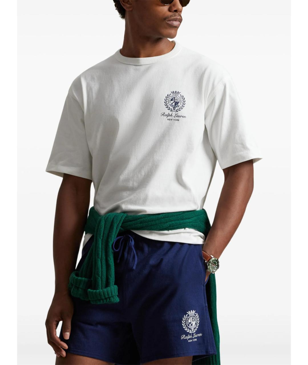 POLO RALPH LAUREN Белая хлопковая футболка, фото 3