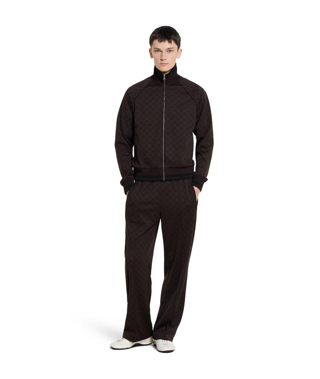 GUCCI Белые кожаные низкие кроссовки / кеды, фото 3