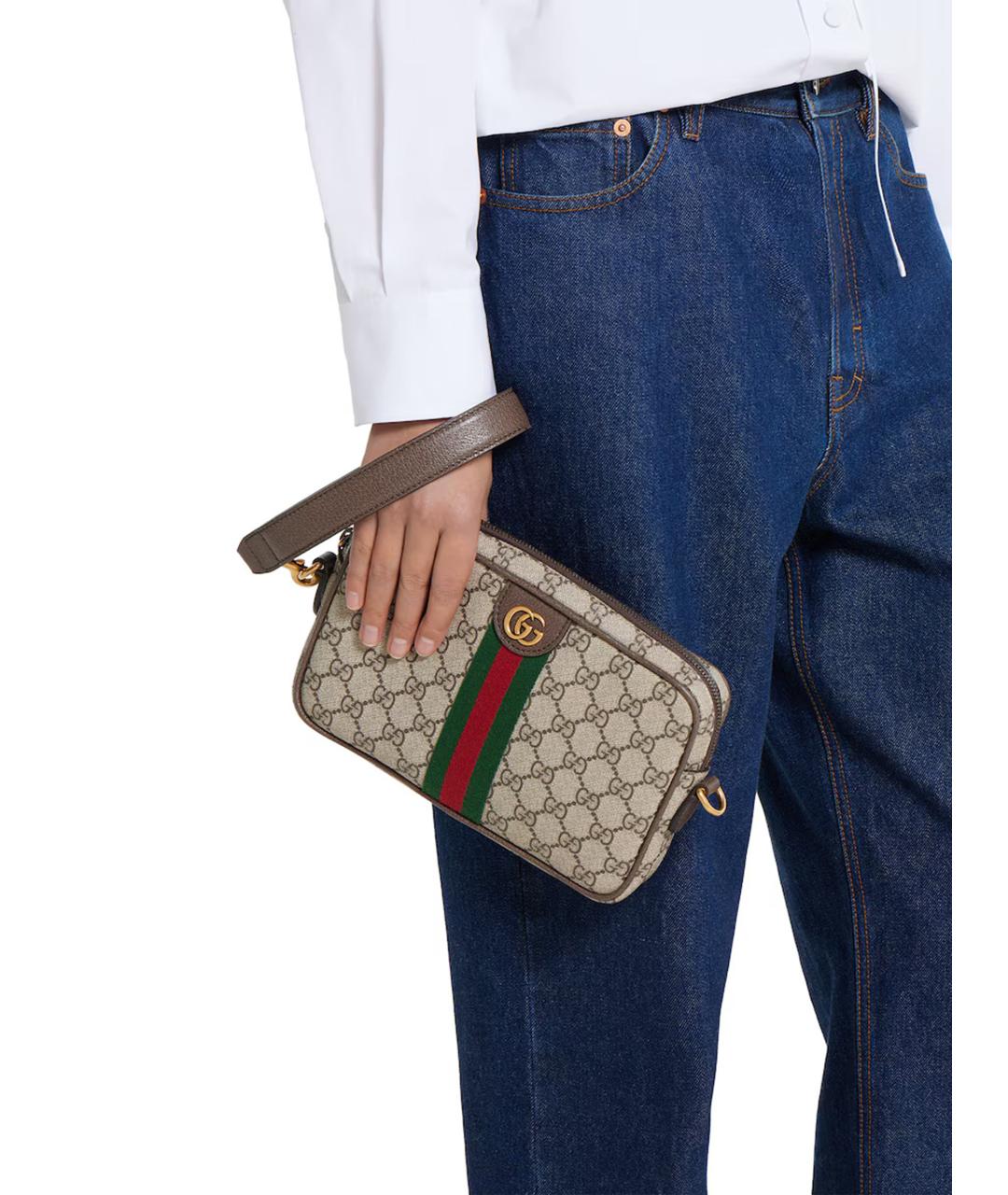 GUCCI Бежевая сумка на плечо, фото 4