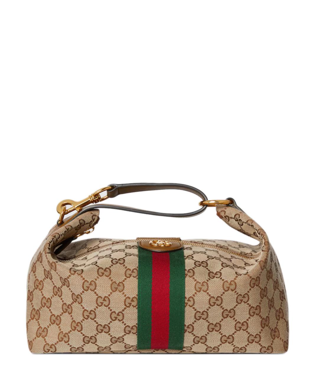 GUCCI Бежевая сумка с короткими ручками, фото 7