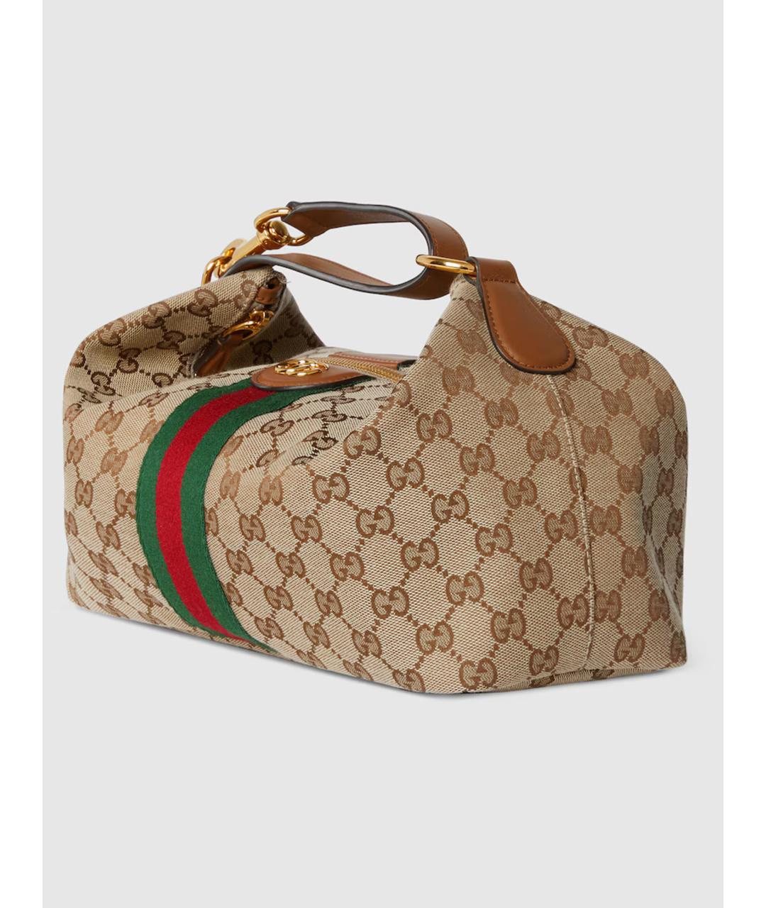 GUCCI Бежевая сумка с короткими ручками, фото 3