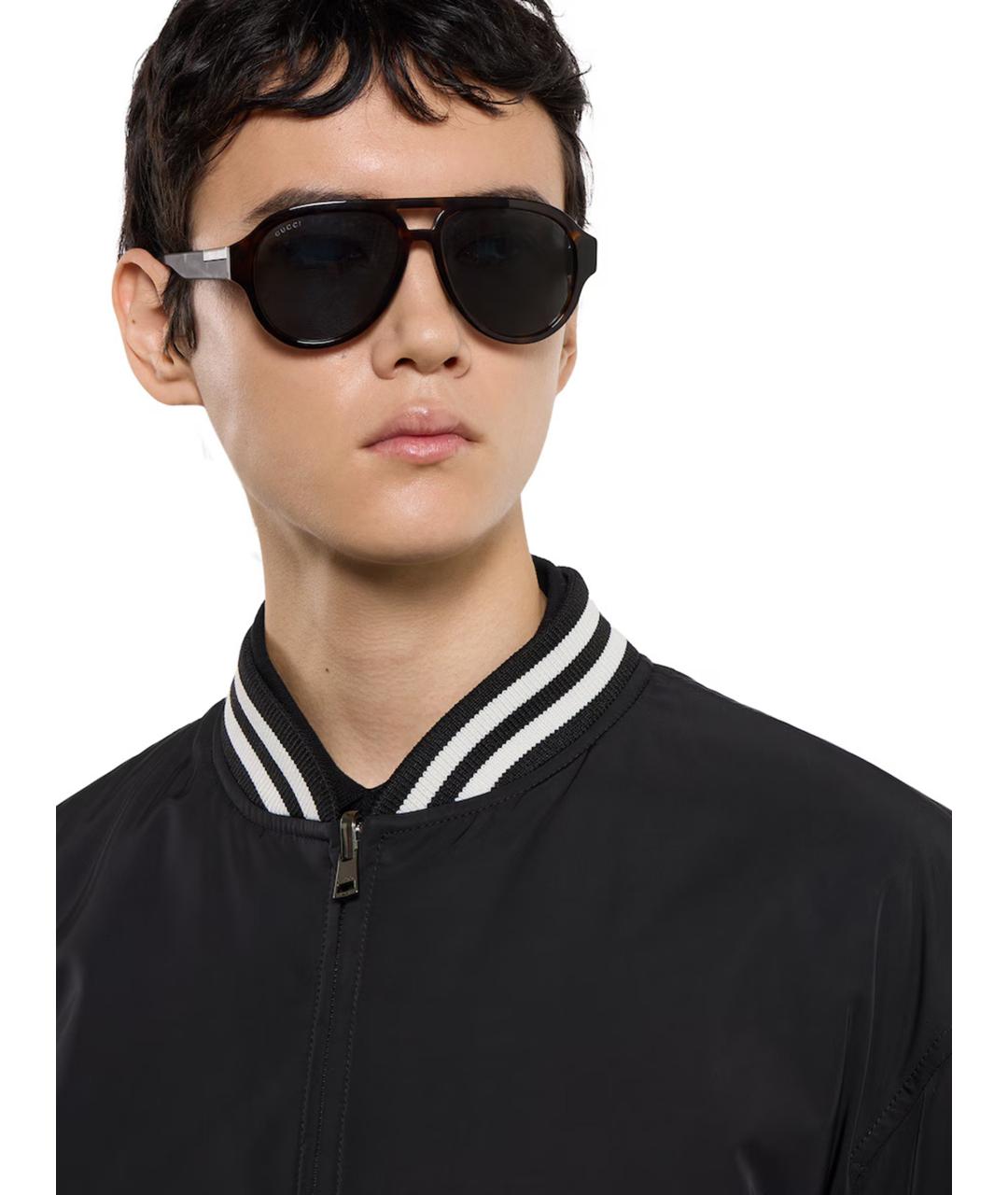 GUCCI Черная полиамидовая куртка, фото 5