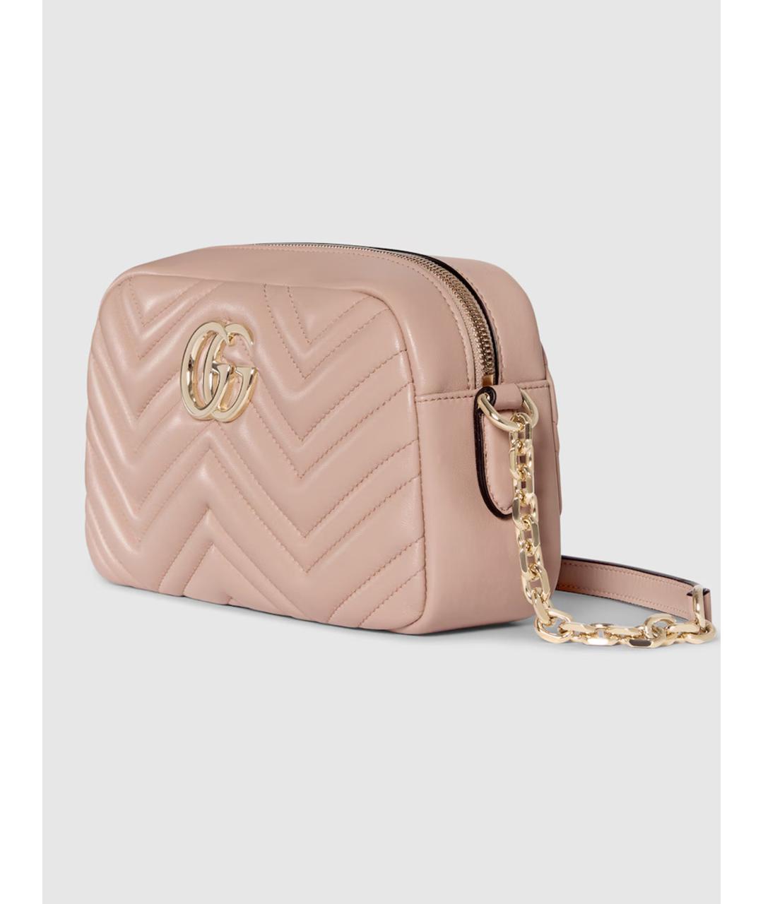 GUCCI Розовая кожаная сумка через плечо, фото 3