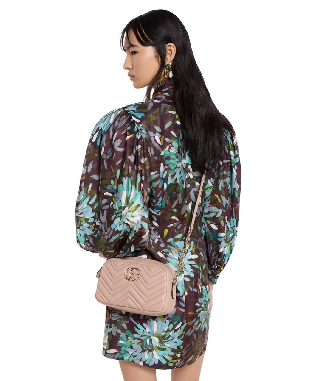 GUCCI Розовая кожаная сумка через плечо, фото 2