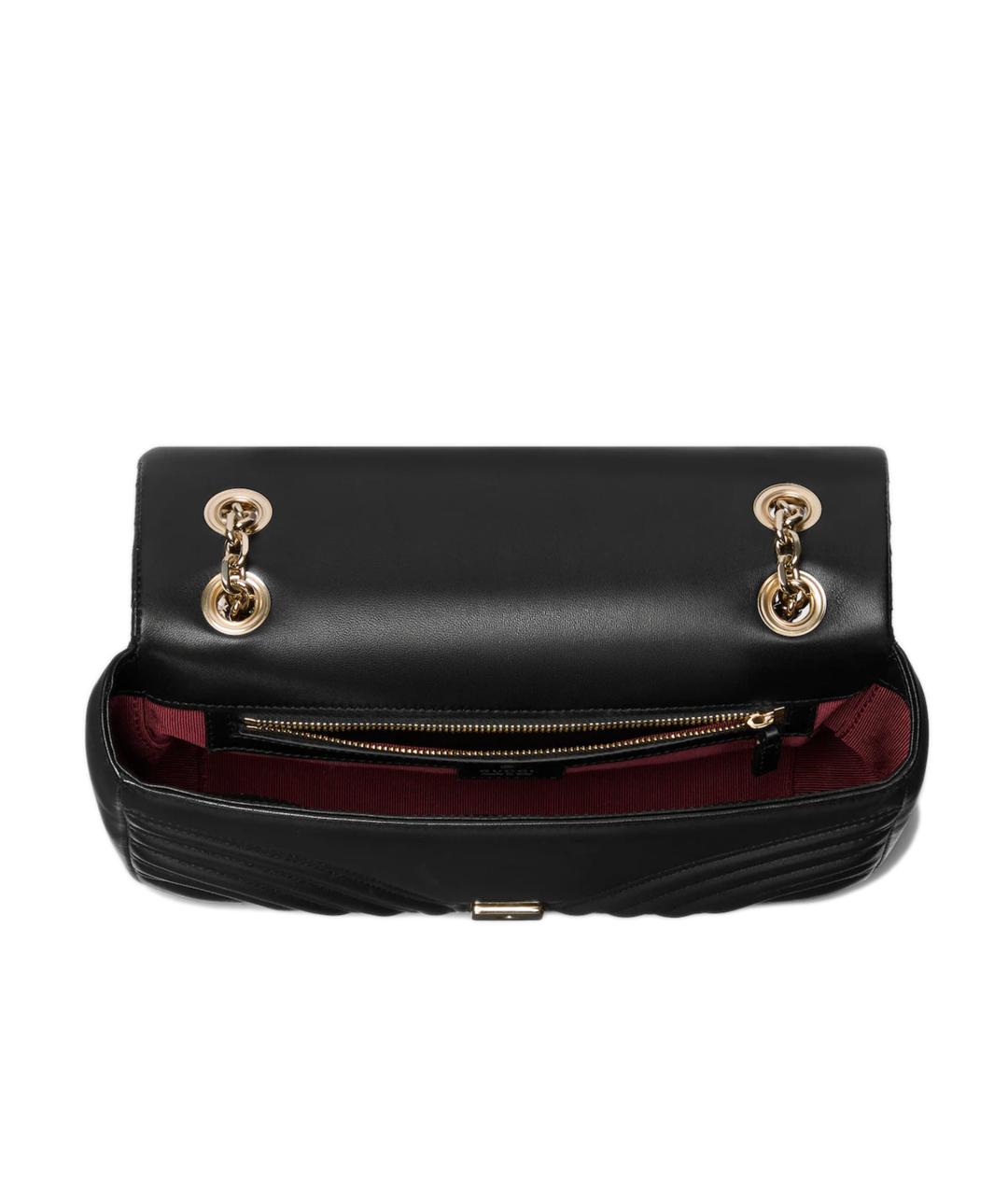GUCCI Черная кожаная сумка через плечо, фото 9
