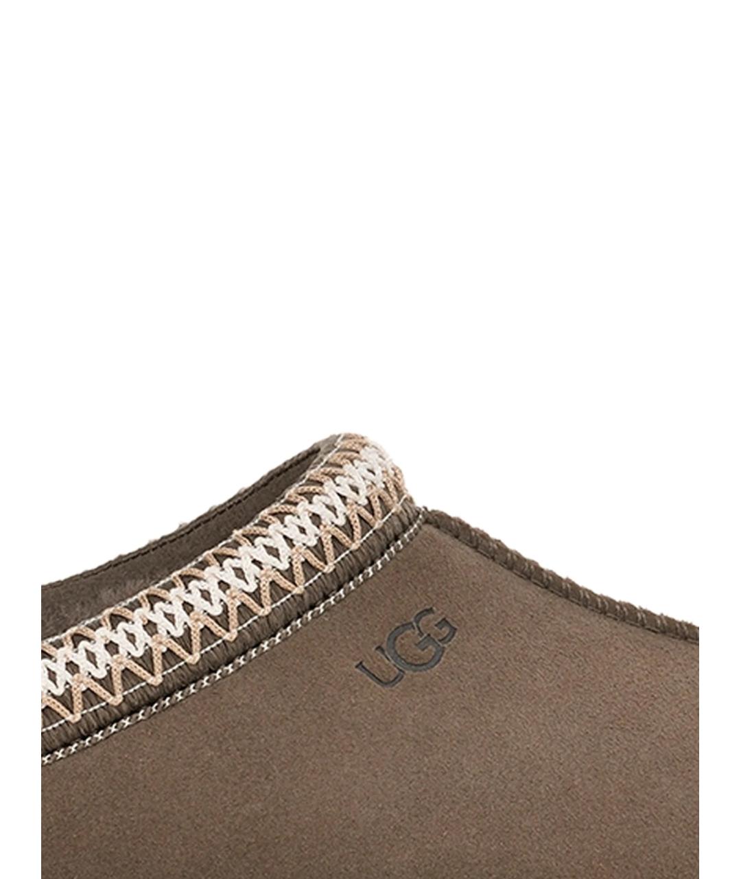 UGG AUSTRALIA Коричневые замшевые сабо, фото 2