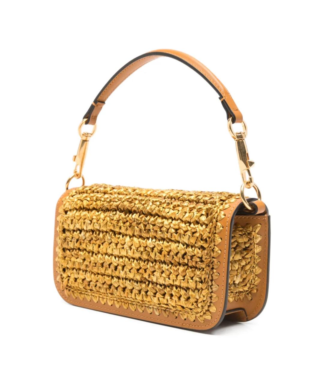 VALENTINO Коричневая сумка с короткими ручками, фото 3