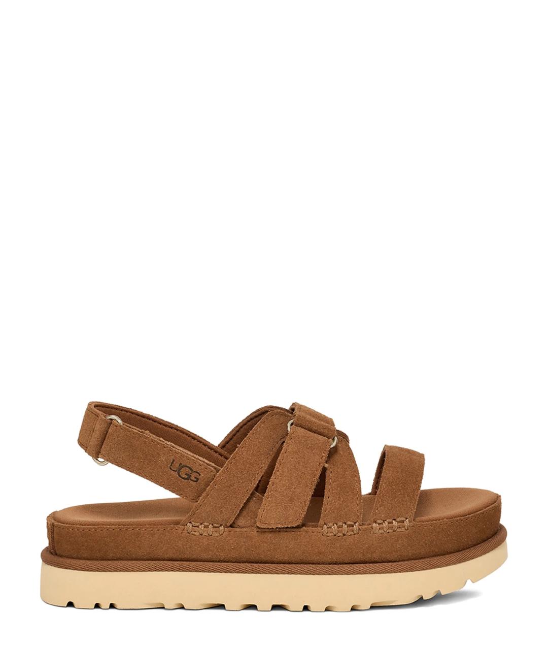 UGG AUSTRALIA Коричневые замшевые сандалии, фото 1