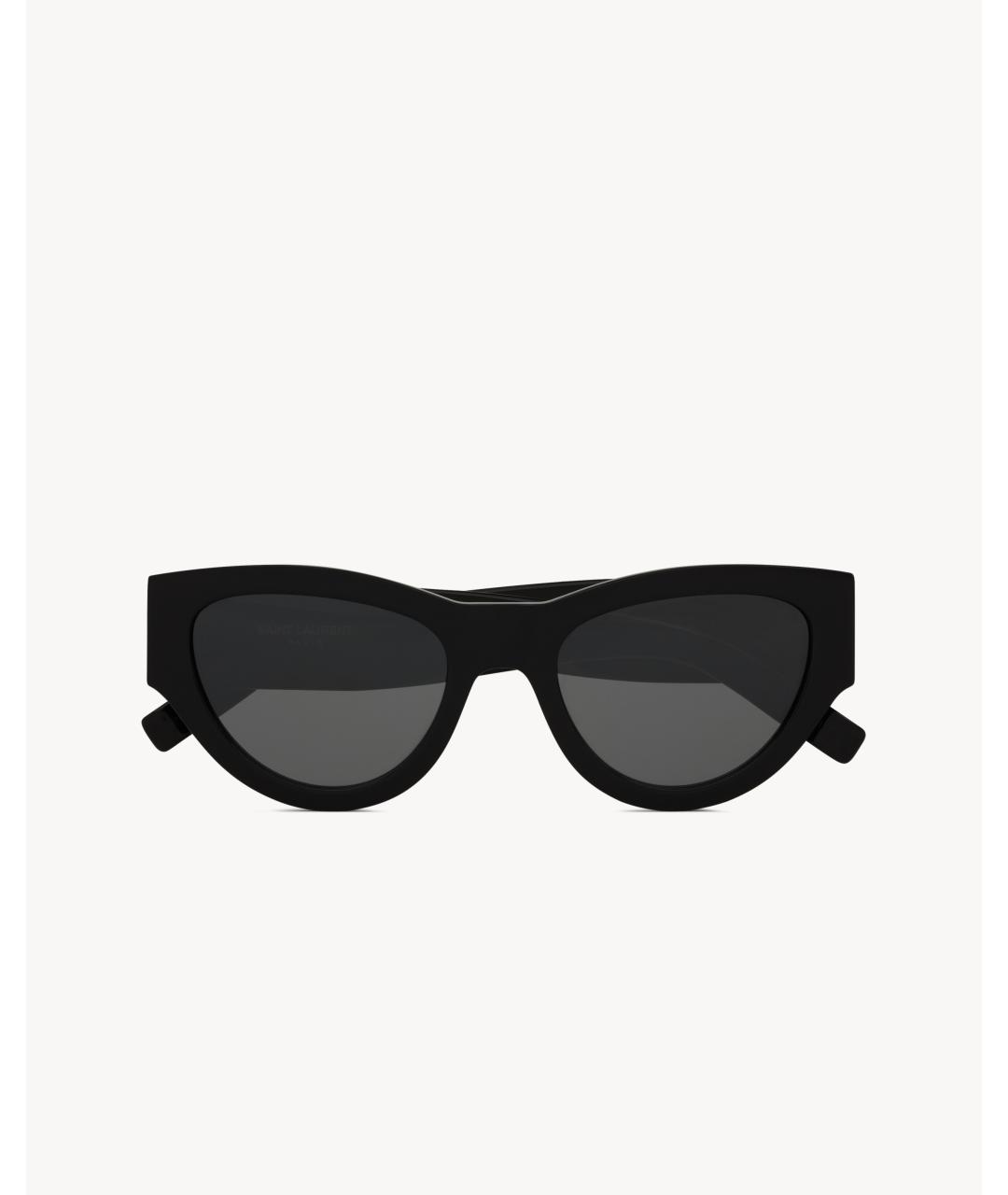 SAINT LAURENT Черные пластиковые солнцезащитные очки, фото 2