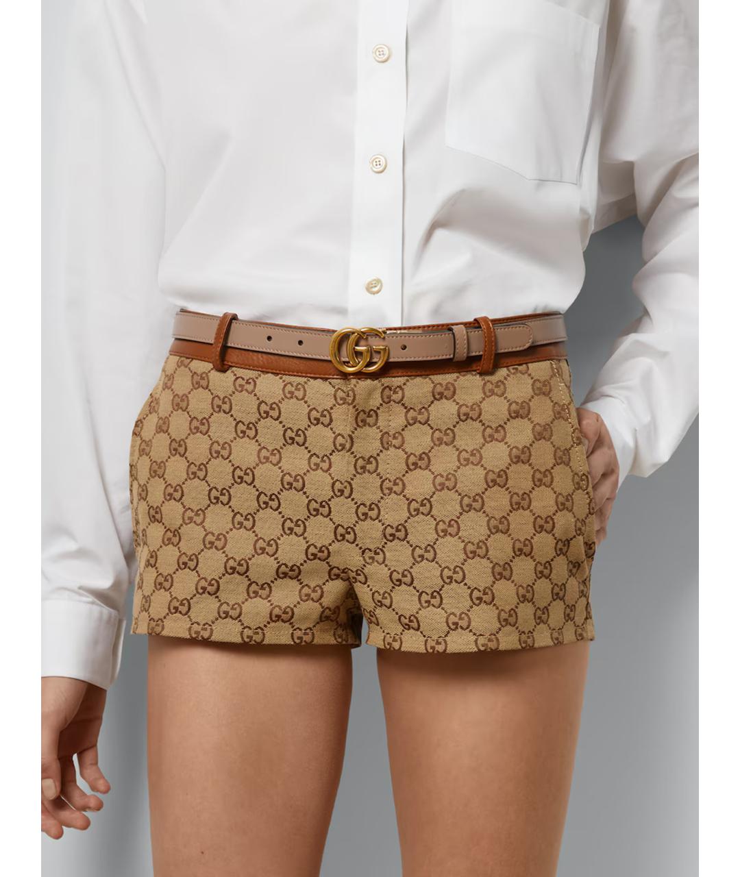 GUCCI Розовый кожаный ремень, фото 3