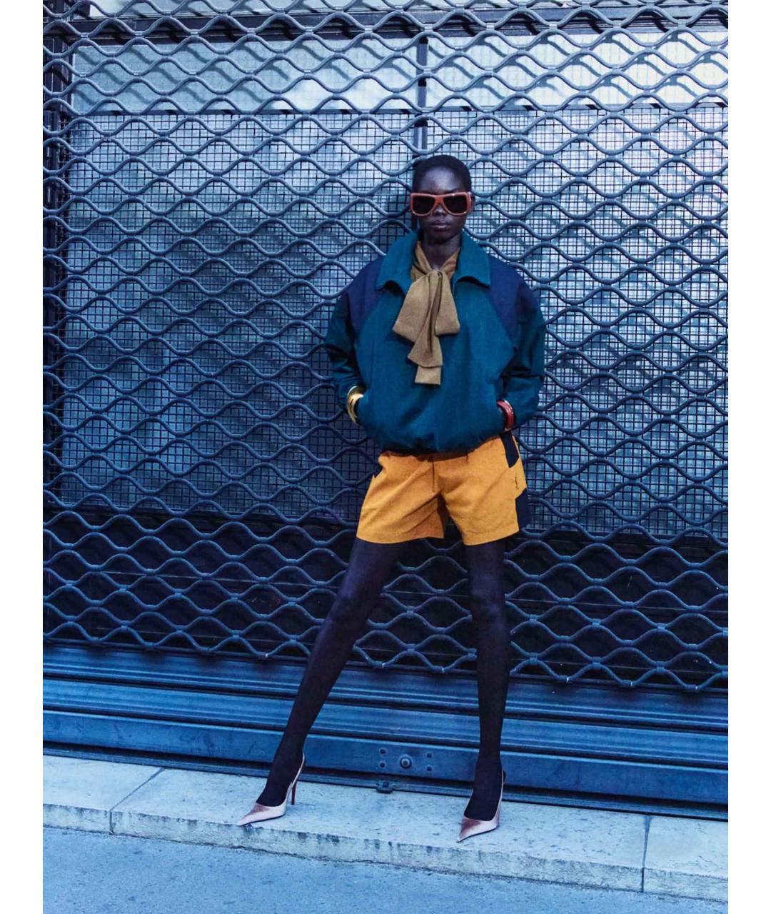 SAINT LAURENT Желтые хлопковые шорты, фото 2