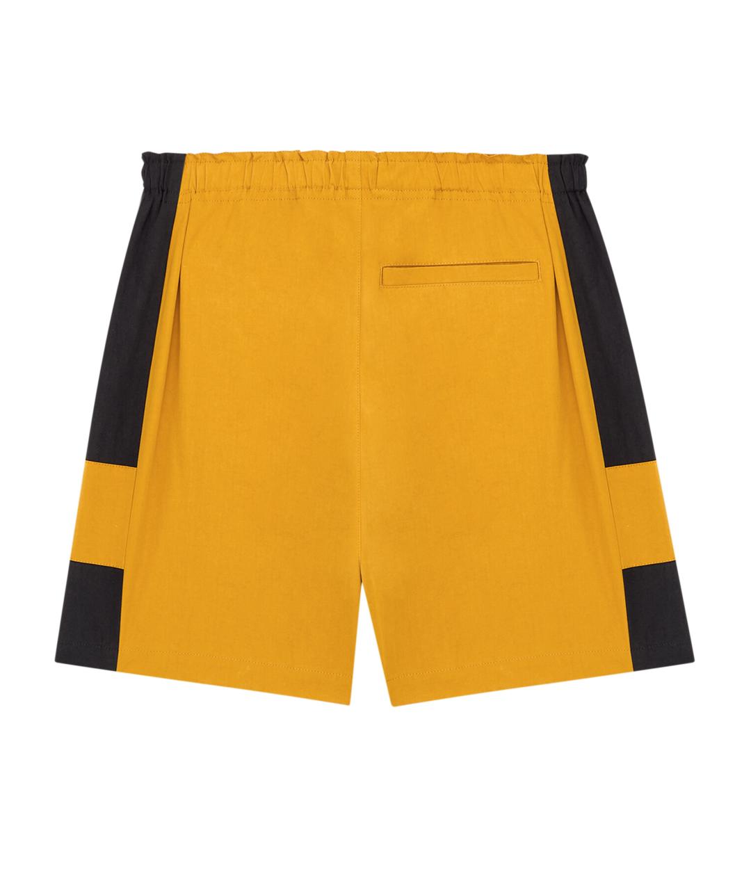 SAINT LAURENT Желтые хлопковые шорты, фото 3