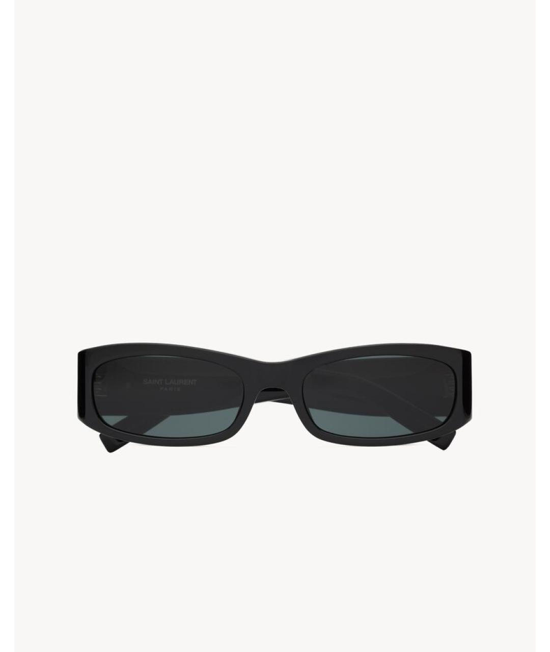 SAINT LAURENT Черные пластиковые солнцезащитные очки, фото 2