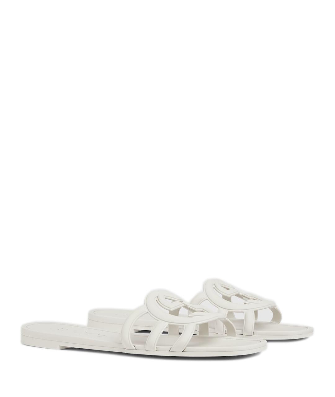 GUCCI Белые шлепанцы, фото 3
