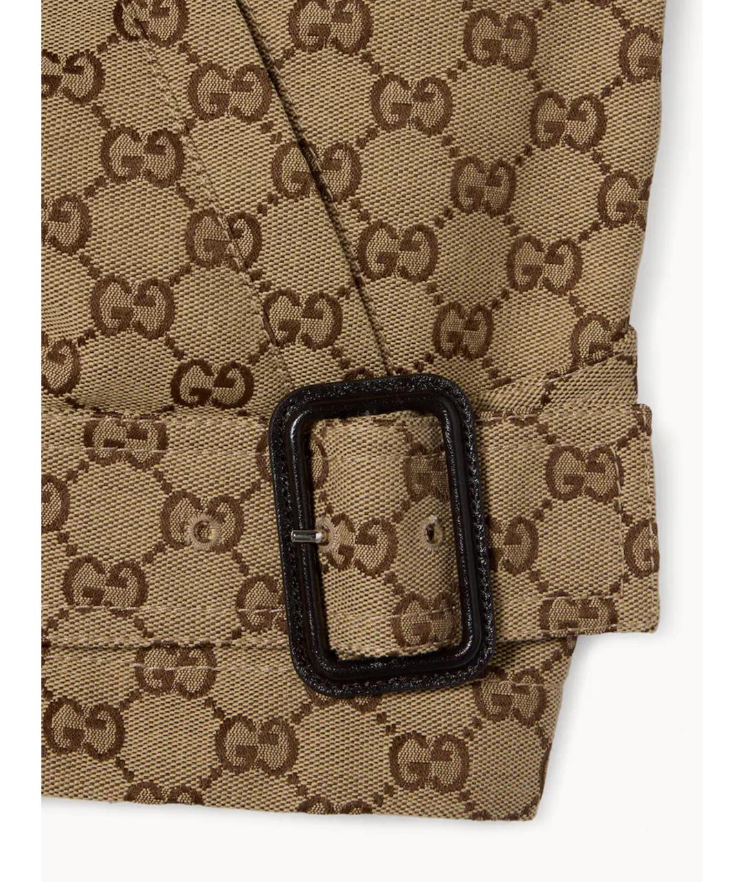 GUCCI Бежевая хлопковая куртка, фото 6