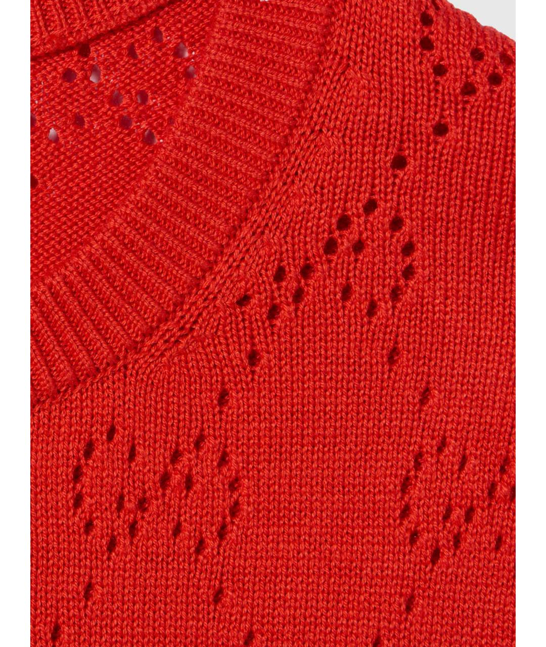 GUCCI Красный хлопковый джемпер / свитер, фото 6