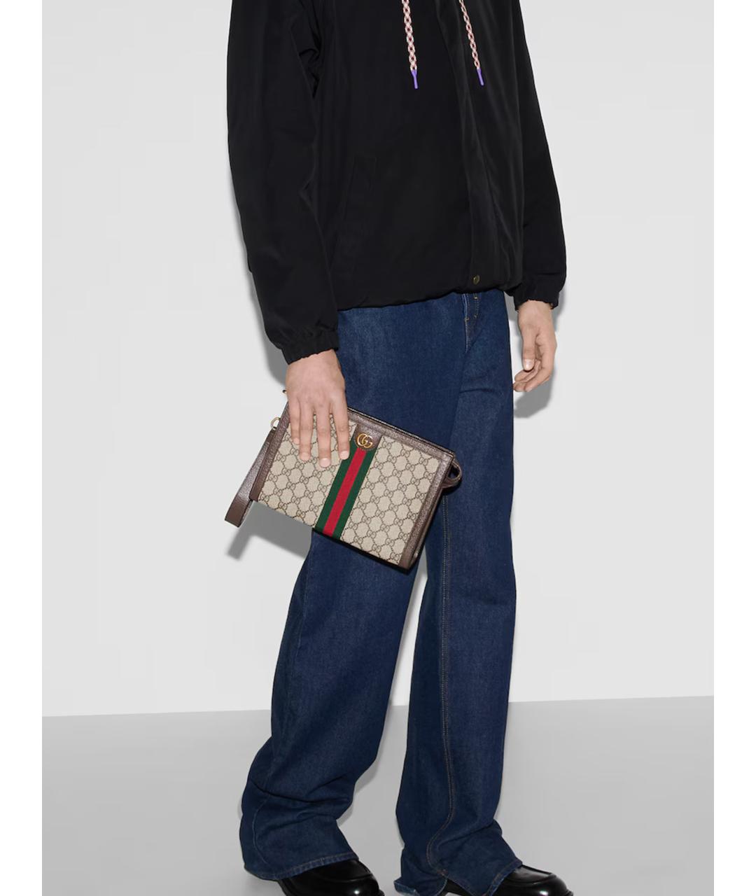 GUCCI Бежевая папка для документов, фото 4