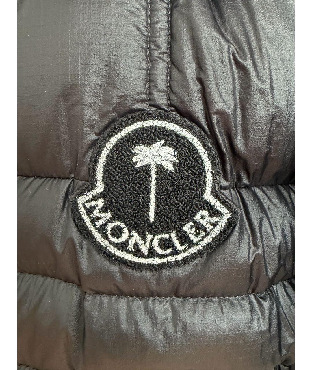MONCLER Черный пуховик, фото 4