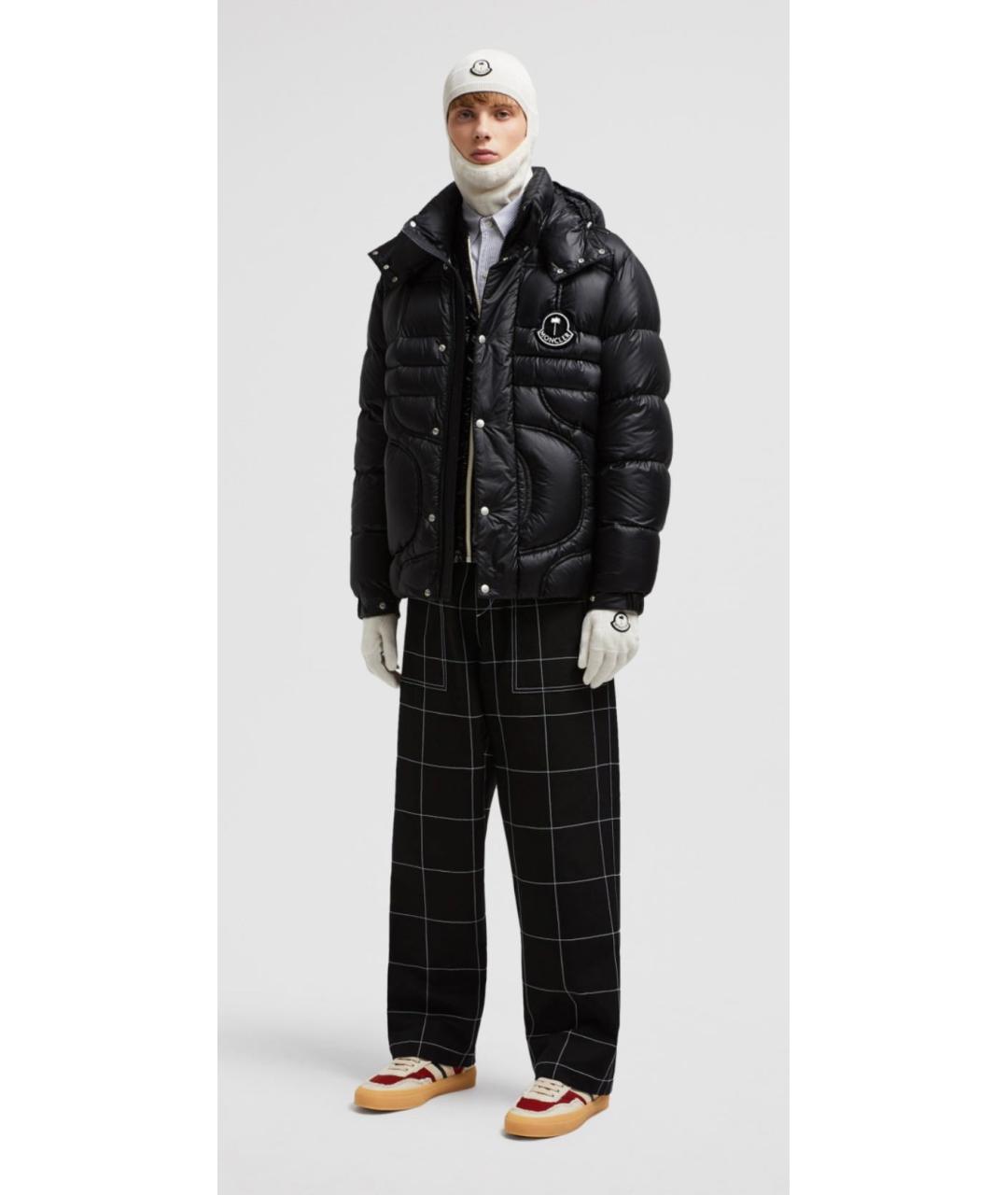 MONCLER Черный пуховик, фото 7