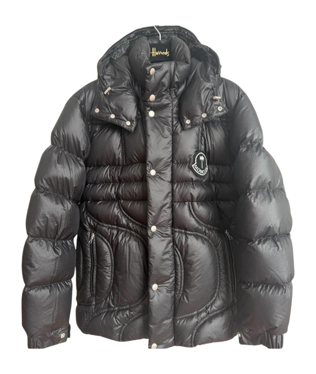MONCLER Черный пуховик, фото 1
