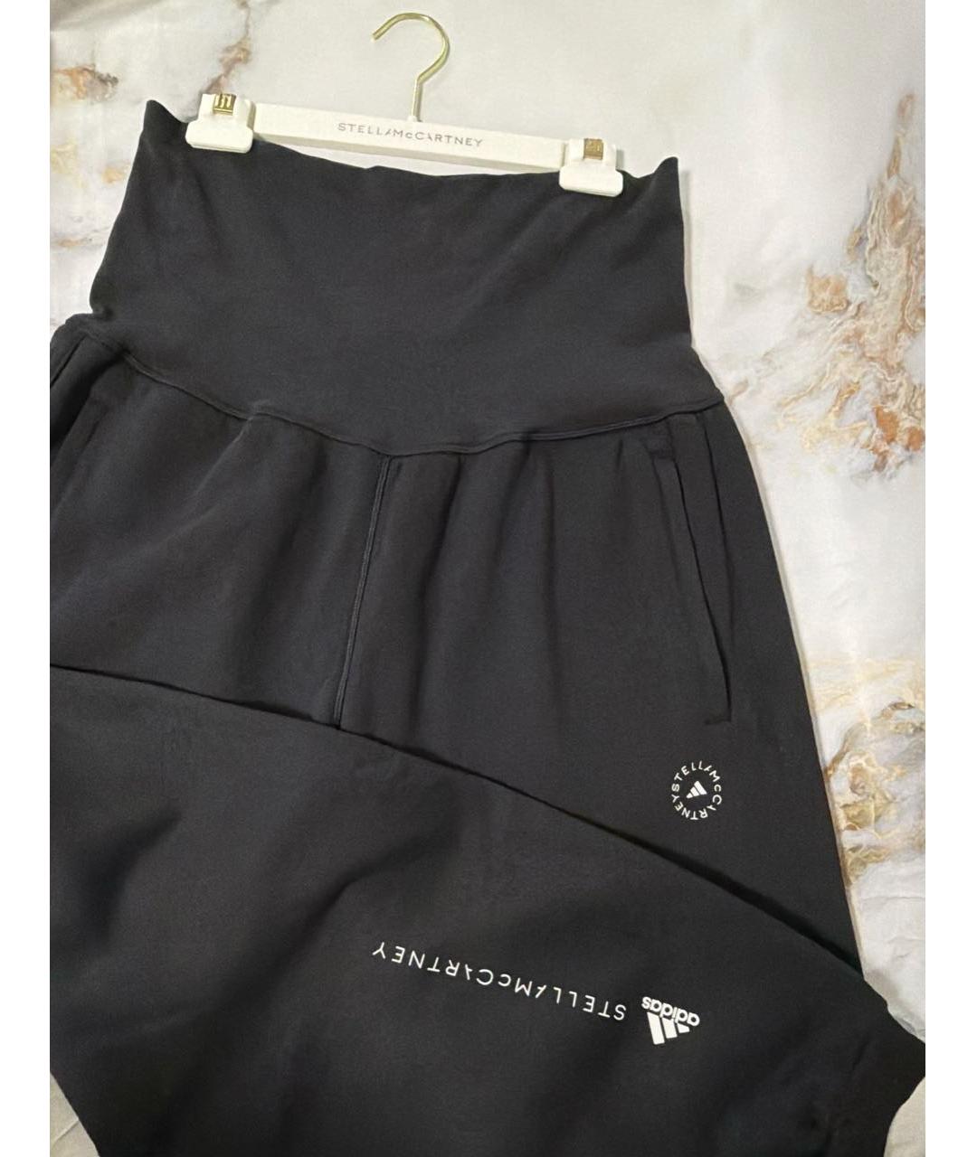 ADIDAS BY STELLA MCCARTNEY Черные хлопковые спортивные брюки и шорты, фото 3