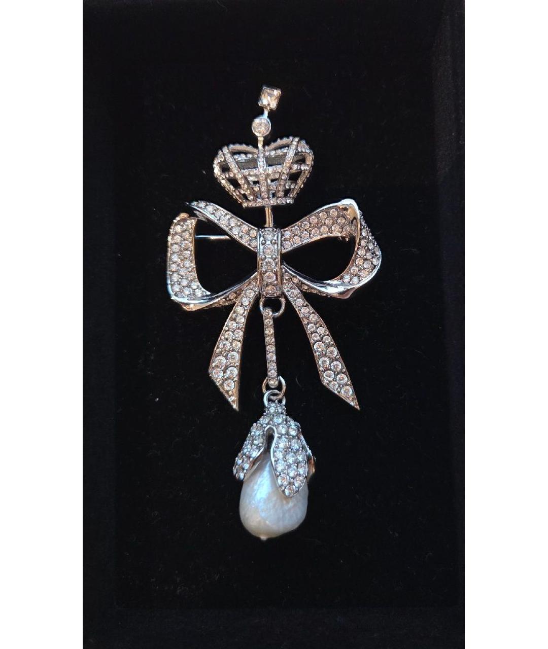 BALENCIAGA Белая металлическая булавка / брошь, фото 2