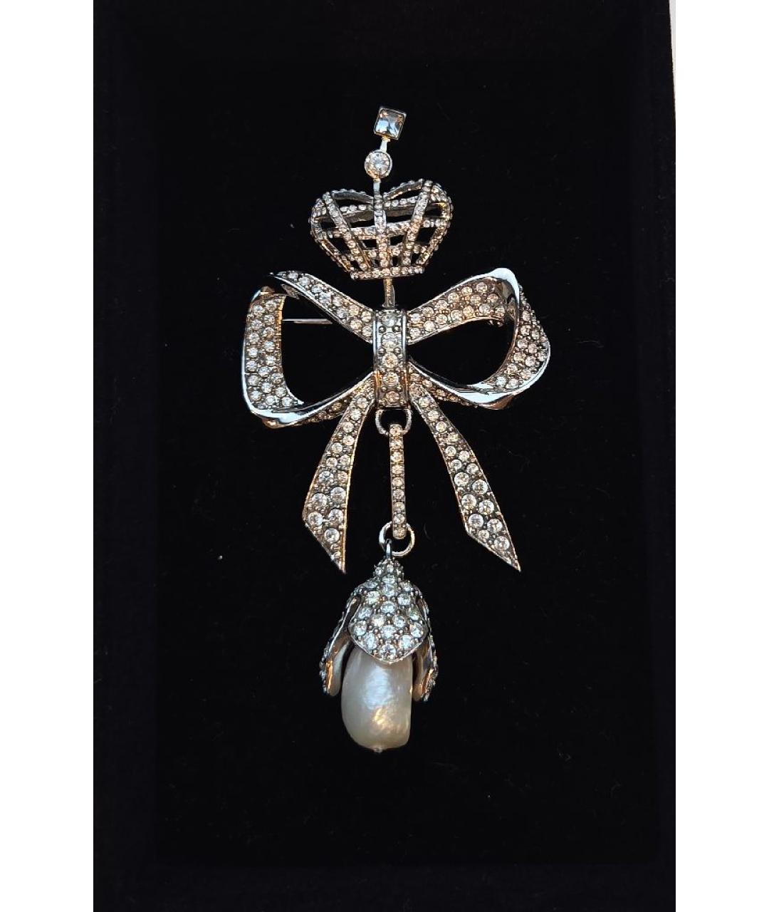 BALENCIAGA Белая металлическая булавка / брошь, фото 8