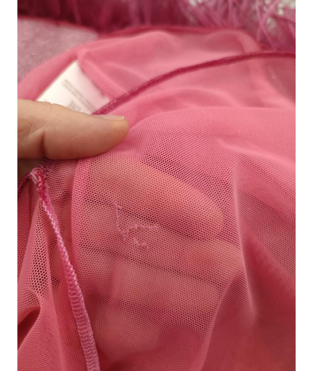 OSEREE Розовое полиамидовое коктейльное платье, фото 5