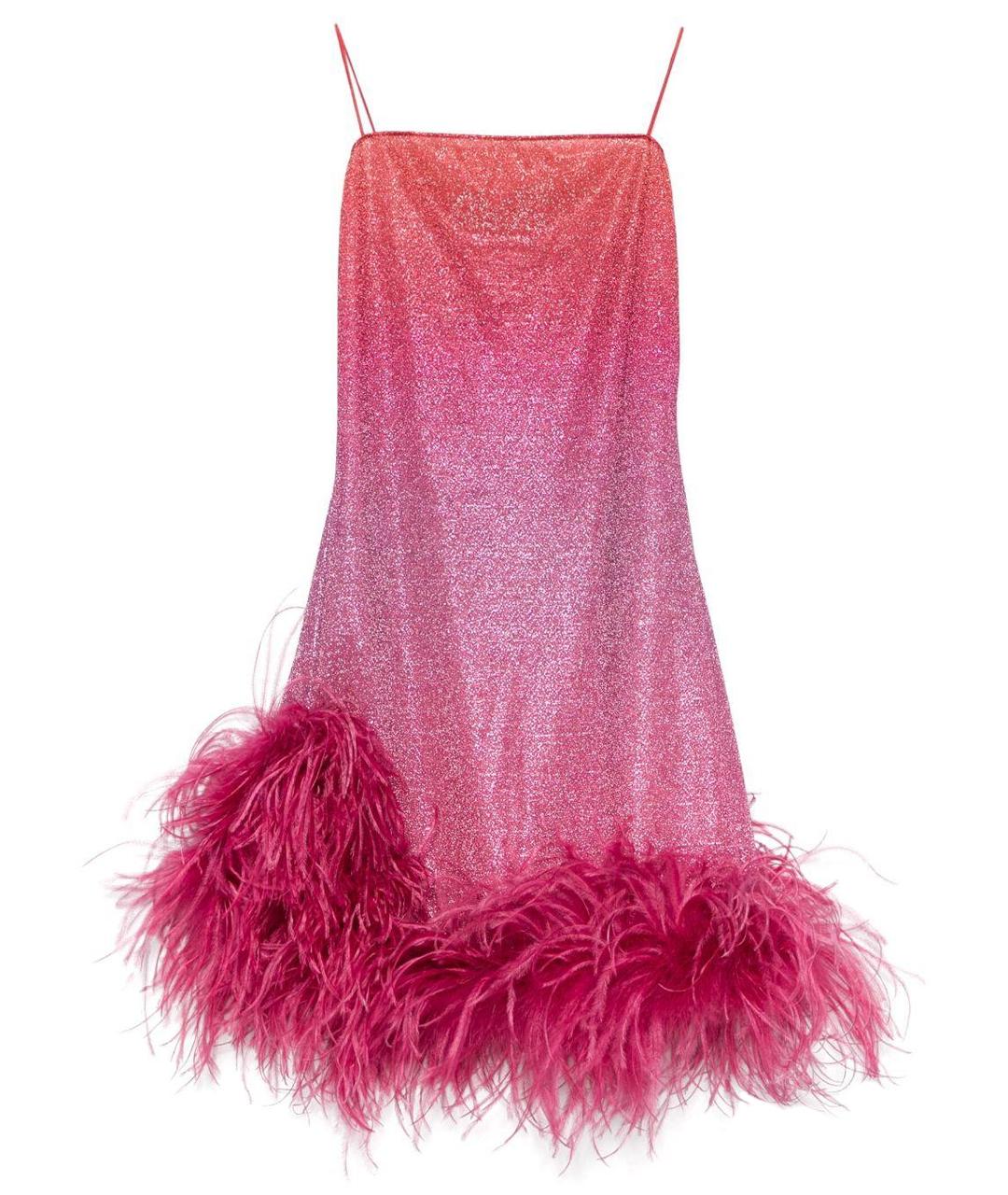 OSEREE Розовое полиамидовое коктейльное платье, фото 1