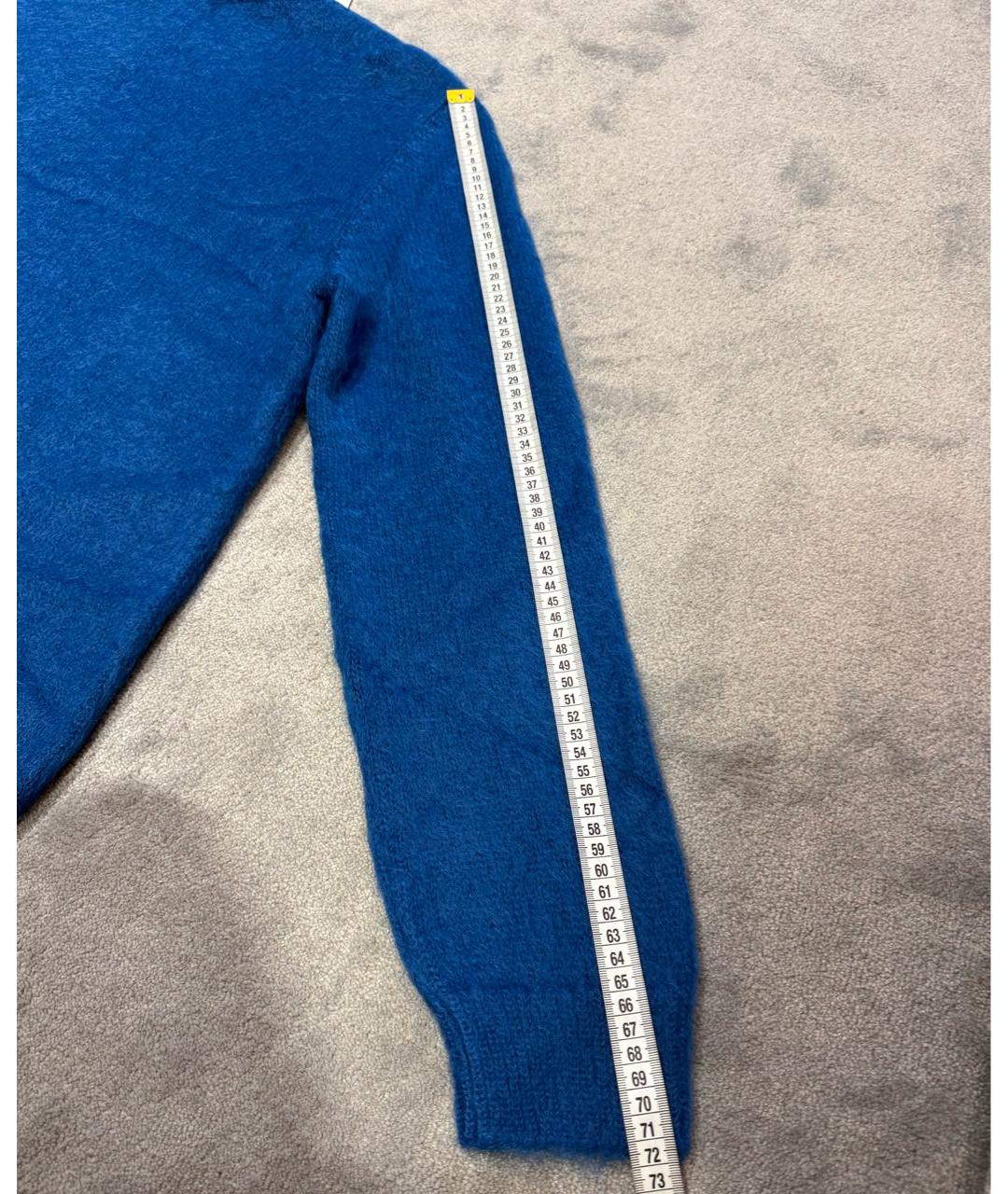 GIORGIO ARMANI Синий шерстяной джемпер / свитер, фото 8