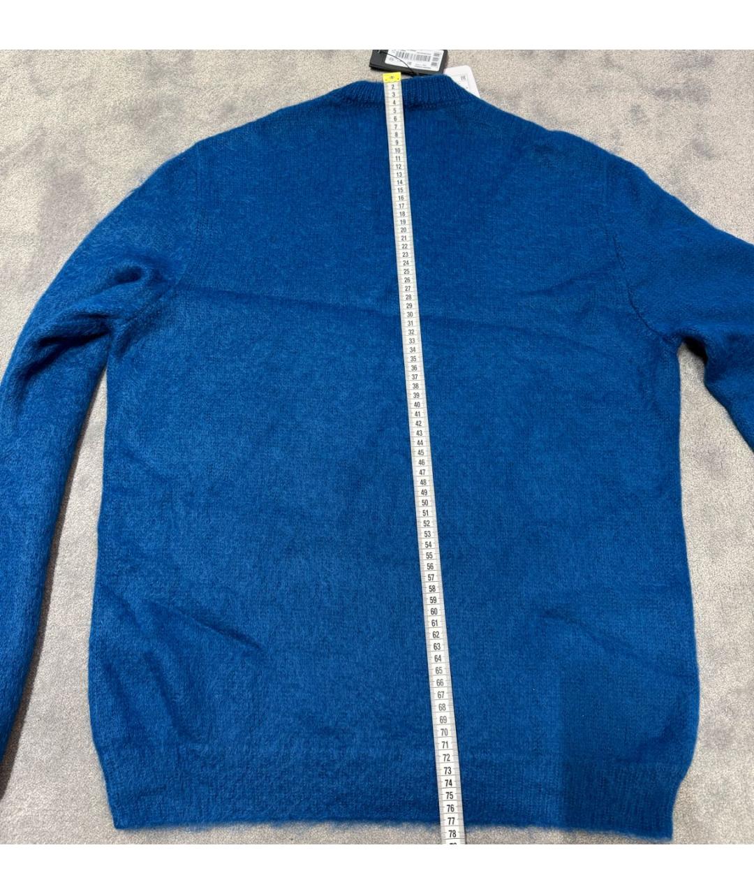 GIORGIO ARMANI Синий шерстяной джемпер / свитер, фото 7