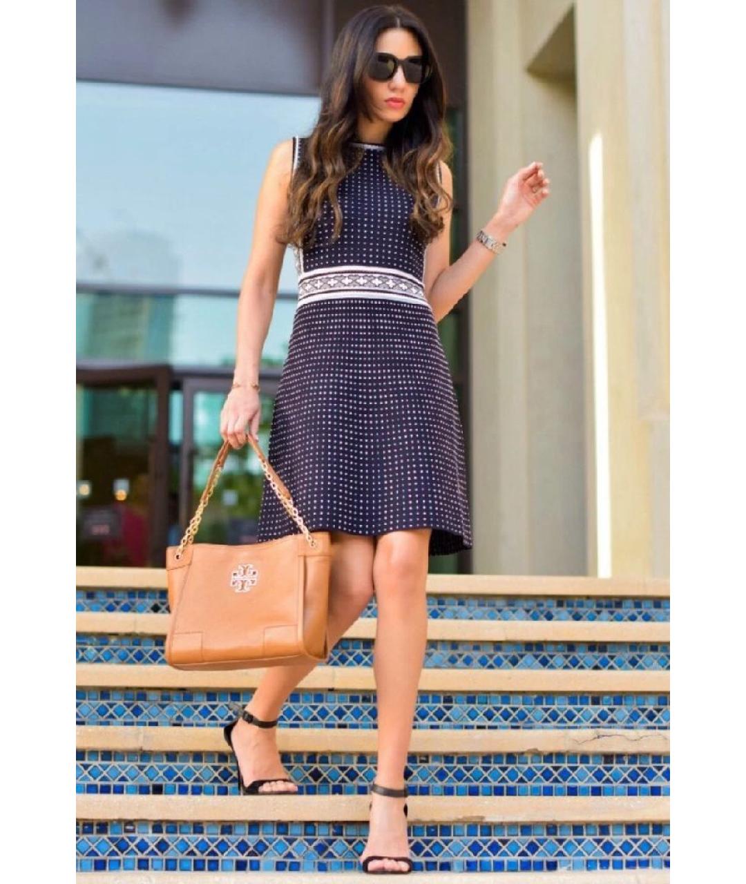 TORY BURCH Мульти хлопковое повседневное платье, фото 6