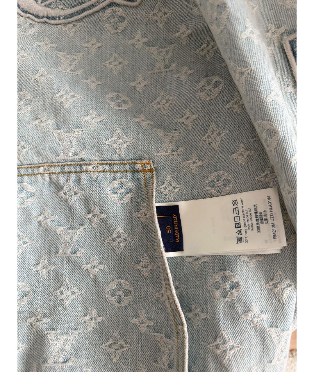LOUIS VUITTON Голубая деним куртка, фото 5