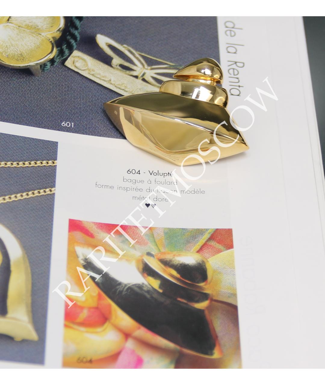 OSCAR DE LA RENTA Золотая позолоченная булавка / брошь, фото 6